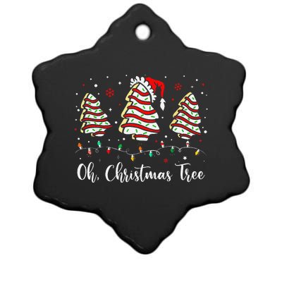 Oh Christmas Tree Cakes Debbie Becky Jen Cake Lovers Xmas Gift Ceramic Star Ornament