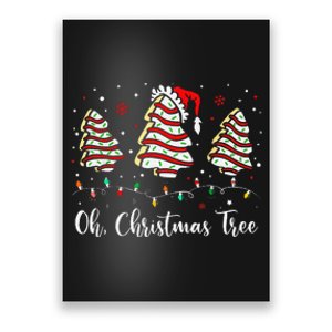 Oh Christmas Tree Cakes Debbie Becky Jen Cake Lovers Xmas Gift Poster