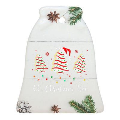 Oh Christmas Tree Cakes Debbie Becky Jen Cake Lovers Xmas Gift Ceramic Bell Ornament