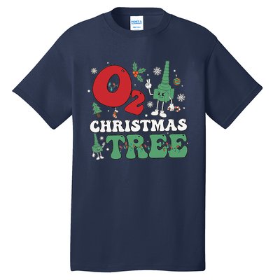 Oh Christmas Tree Xmas Lights Rt Respiratory Therapist Tall T-Shirt