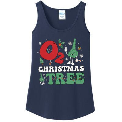 Oh Christmas Tree Xmas Lights Rt Respiratory Therapist Ladies Essential Tank