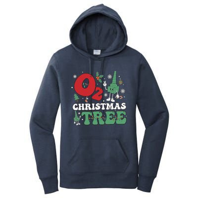 Oh Christmas Tree Xmas Lights Rt Respiratory Therapist Women's Pullover Hoodie