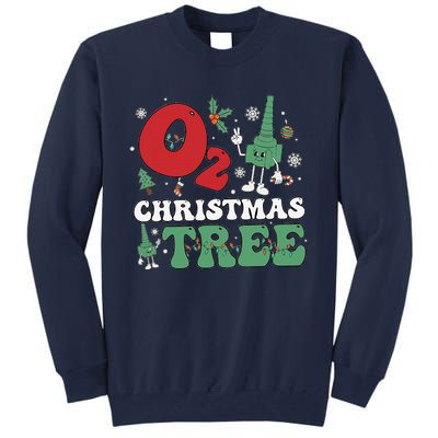 Oh Christmas Tree Xmas Lights Rt Respiratory Therapist Tall Sweatshirt