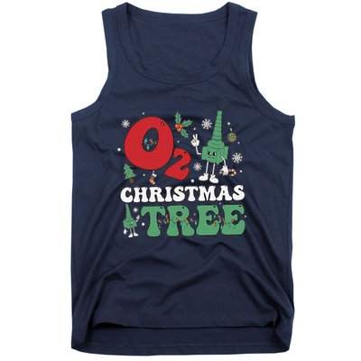 Oh Christmas Tree Xmas Lights Rt Respiratory Therapist Tank Top