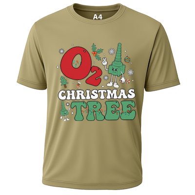 Oh Christmas Tree Xmas Lights Rt Respiratory Therapist Cooling Performance Crew T-Shirt