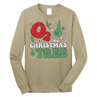 Oh Christmas Tree Xmas Lights Rt Respiratory Therapist Long Sleeve Shirt