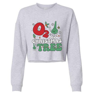 Oh Christmas Tree Xmas Lights Rt Respiratory Therapist Cropped Pullover Crew