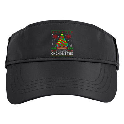 Oh Chemistry Tree Decor Periodic Table Ugly Sweater Science Gift Adult Drive Performance Visor