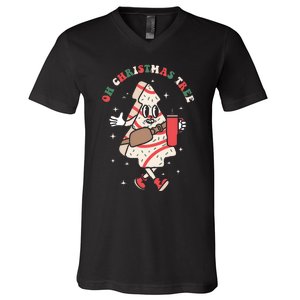 Oh Christmas Tree Cakes Debbie Funny Christmas V-Neck T-Shirt