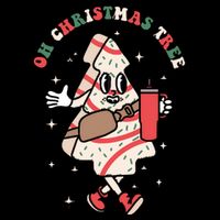Oh Christmas Tree Cakes Debbie Funny Christmas Button