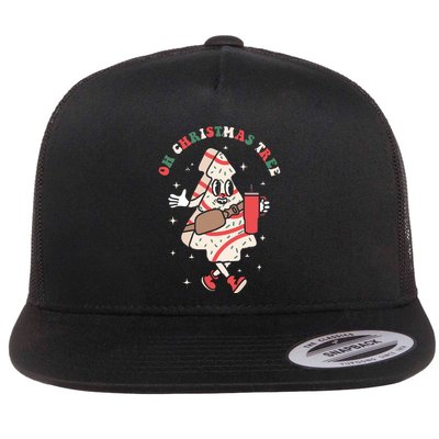 Oh Christmas Tree Cakes Debbie Funny Christmas Flatbill Hat