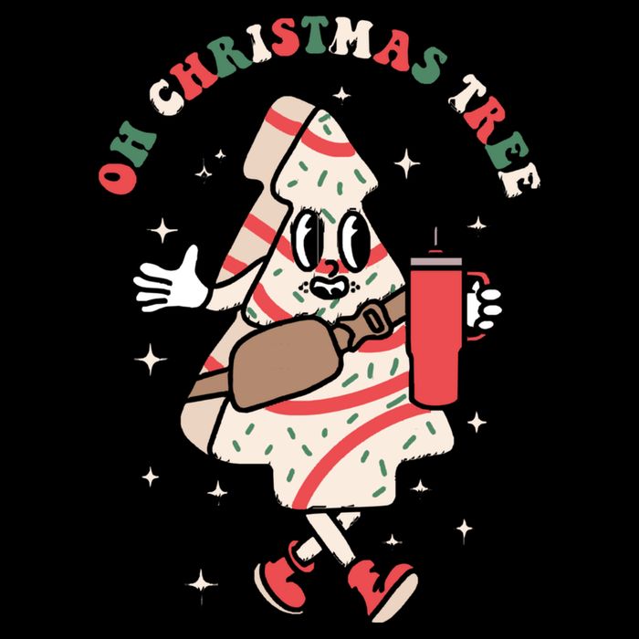 Oh Christmas Tree Cakes Debbie Funny Christmas Wool Snapback Cap