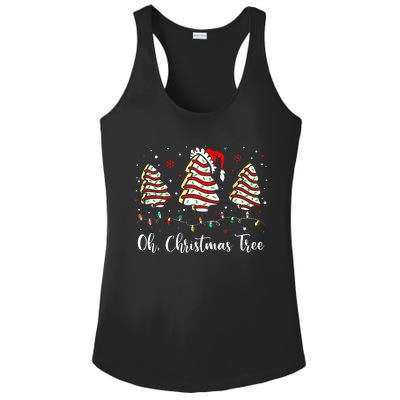 Oh Christmas Tree Cakes Debbie Becky Jen Cake Lovers Xmas Ladies PosiCharge Competitor Racerback Tank