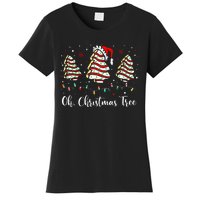 Oh Christmas Tree Cakes Debbie Becky Jen Cake Lovers Xmas Women's T-Shirt