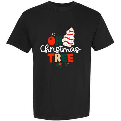 Oh Christmas Tree Cakes Debbie Funny Christmas Snack Cake Garment-Dyed Heavyweight T-Shirt