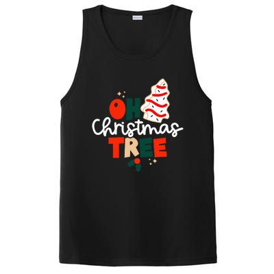 Oh Christmas Tree Cakes Debbie Funny Christmas Snack Cake PosiCharge Competitor Tank