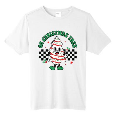 Oh Christmas Tree Cakes Debbie Becky Jen Groovy Retro Pajama Tall Fusion ChromaSoft Performance T-Shirt