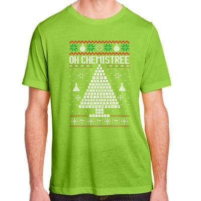 Oh Chemist Tree Merry Chemistree Chemistry Ugly Christmas Adult ChromaSoft Performance T-Shirt