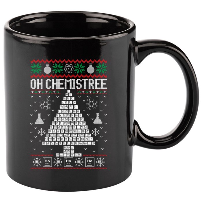 Oh Chemist Tree Merry Chemistree Chemistry Ugly Christmas 11oz C Handle Ceramic Mug