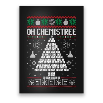 Oh Chemist Tree Merry Chemistree Chemistry Ugly Christmas Poster