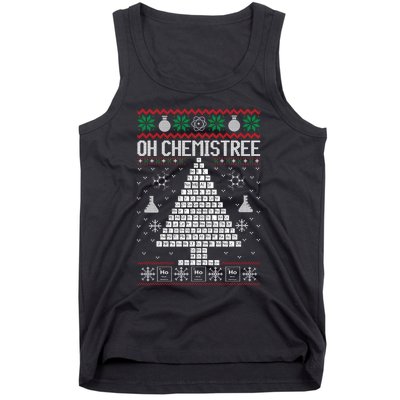 Oh Chemist Tree Merry Chemistree Chemistry Ugly Christmas Tank Top