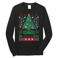 Oh Chemist Tree Merry Christmas Ugly Long Sleeve Shirt