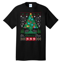 Oh Chemist Tree Merry Christmas Ugly Tall T-Shirt