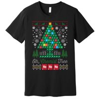 Oh Chemist Tree Merry Christmas Ugly Premium T-Shirt