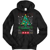 Oh Chemist Tree Merry Christmas Ugly Tie Dye Hoodie