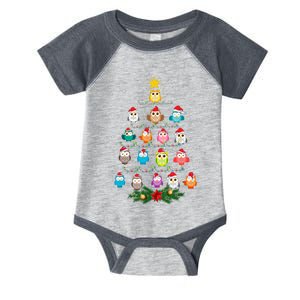 Owl Christmas Tree Lights Xmas Pajama Gifts For Owl Lovers Infant Baby Jersey Bodysuit