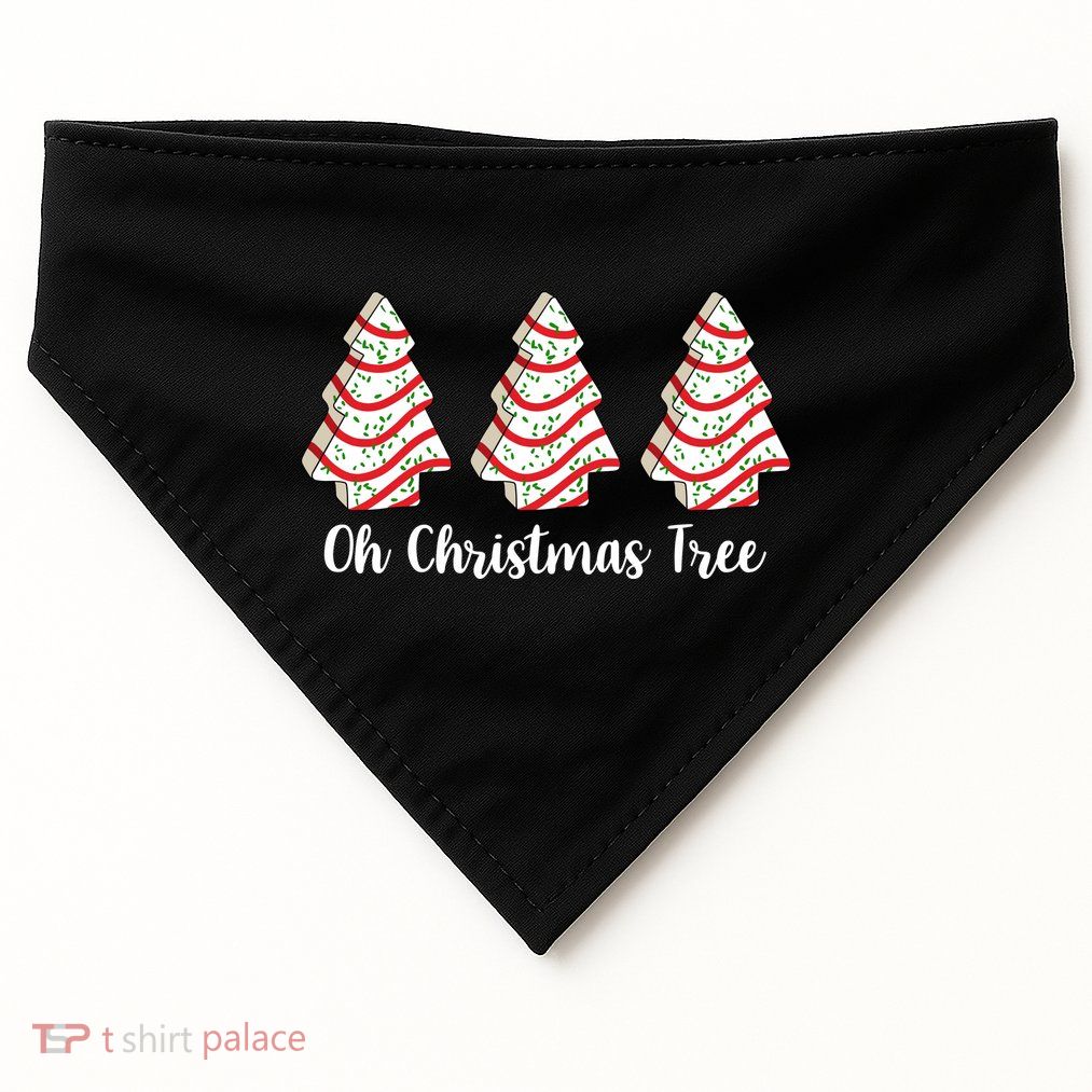 Oh Christmas Tree Holiday Cookie USA-Made Doggie Bandana