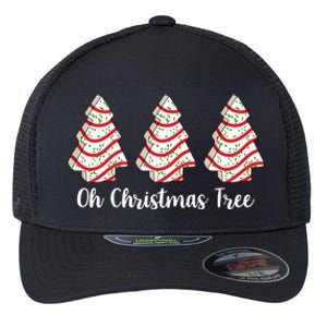 Oh Christmas Tree Holiday Cookie Flexfit Unipanel Trucker Cap