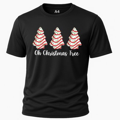 Oh Christmas Tree Holiday Cookie Cooling Performance Crew T-Shirt