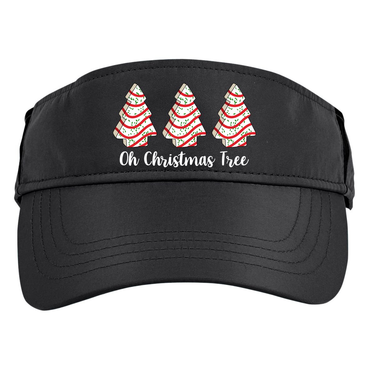 Oh Christmas Tree Holiday Cookie Adult Drive Performance Visor