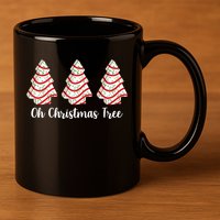 Oh Christmas Tree Holiday Cookie 11oz C Handle Ceramic Mug