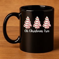 Oh Christmas Tree Holiday Cookie 11oz C Handle Ceramic Mug