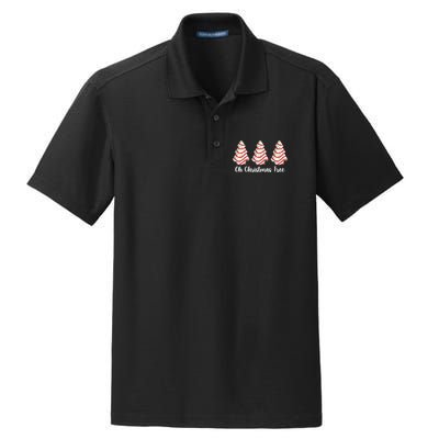 Oh Christmas Tree Holiday Cookie Dry Zone Grid Polo