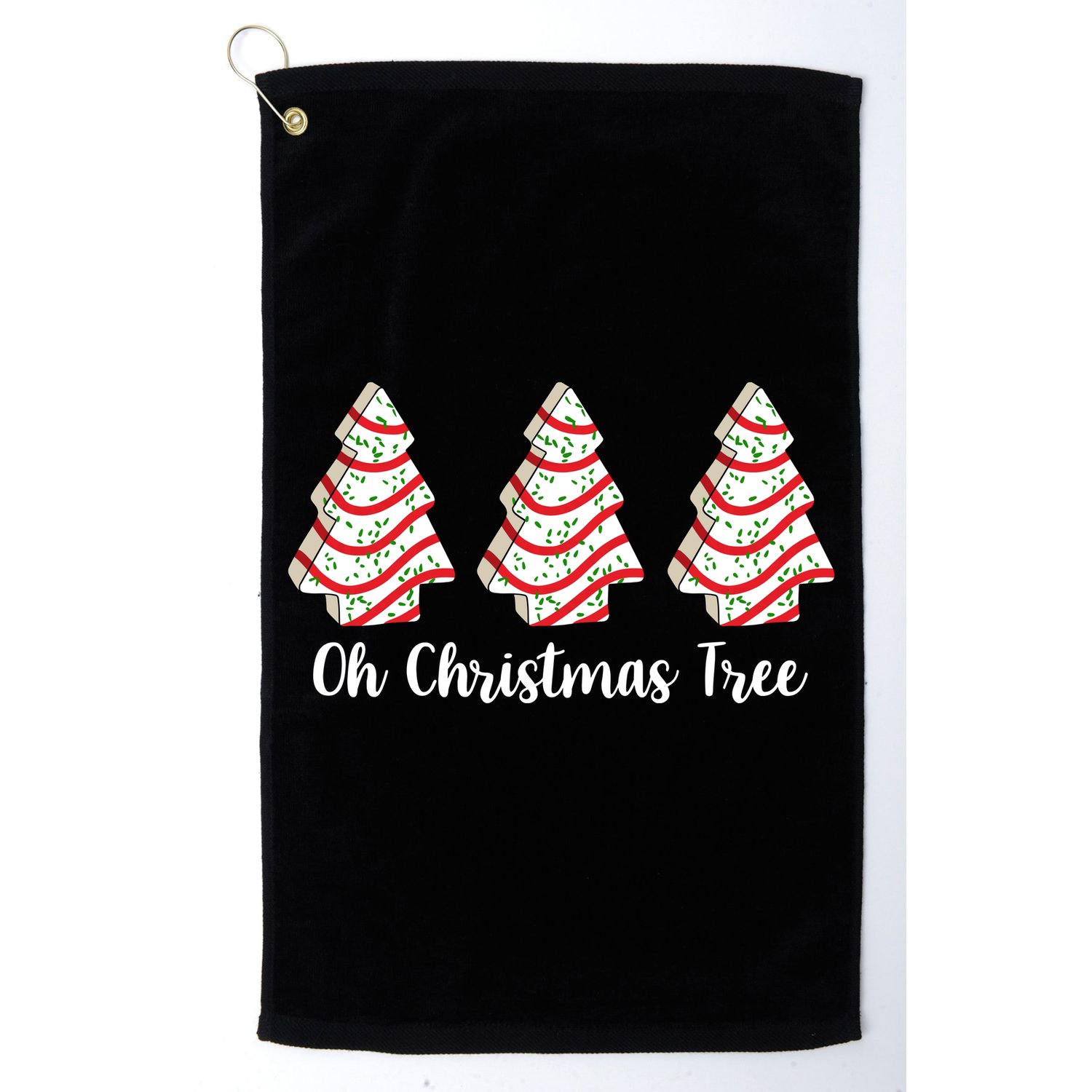 Oh Christmas Tree Holiday Cookie Golf Towel
