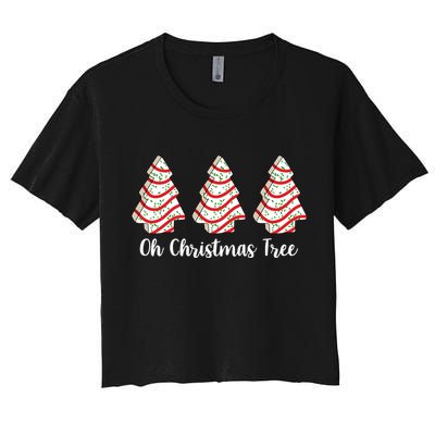 Oh Christmas Tree Holiday Cookie Crop Top