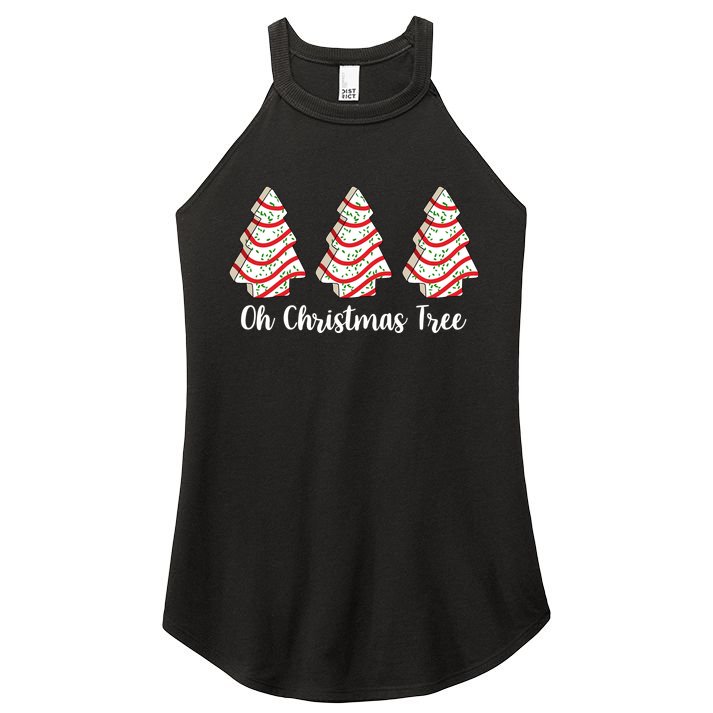 Oh Christmas Tree Holiday Cookie Women's Perfect Tri Rocker Tank