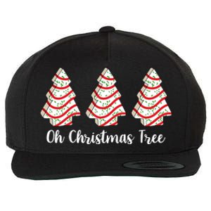 Oh Christmas Tree Holiday Cookie Wool Snapback Cap