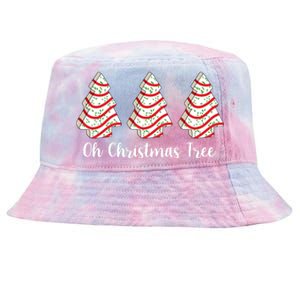 Oh Christmas Tree Holiday Cookie Tie-Dyed Bucket Hat