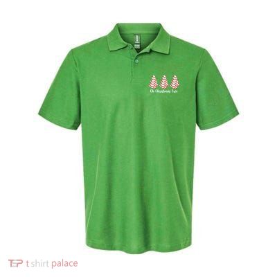 Oh Christmas Tree Holiday Cookie Softstyle Adult Sport Polo