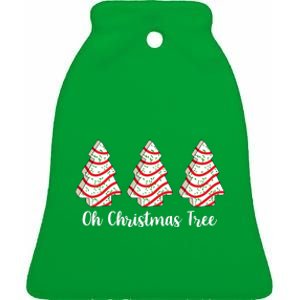 Oh Christmas Tree Holiday Cookie Ceramic Bell Ornament