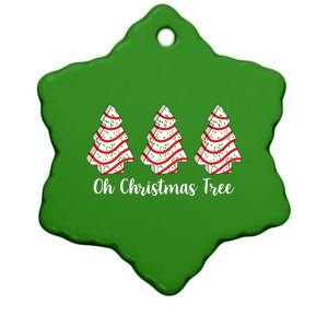 Oh Christmas Tree Holiday Cookie Ceramic Star Ornament