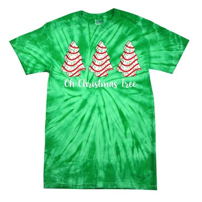 Oh Christmas Tree Holiday Cookie Tie-Dye T-Shirt