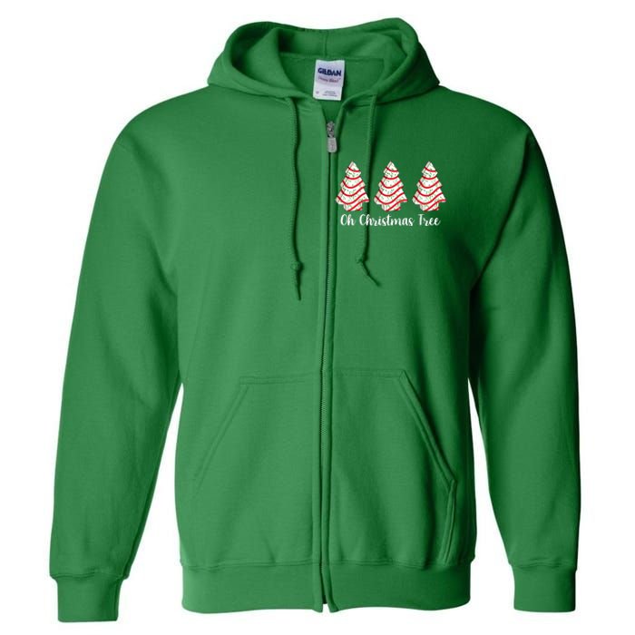 Oh Christmas Tree Holiday Cookie Full Zip Hoodie