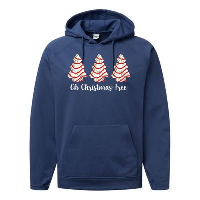 Oh Christmas Tree Holiday Cookie Performance Fleece Hoodie