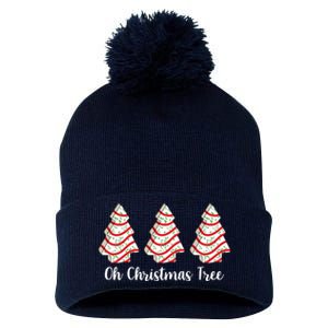 Oh Christmas Tree Holiday Cookie Pom Pom 12in Knit Beanie