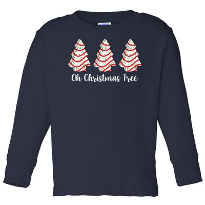 Oh Christmas Tree Holiday Cookie Toddler Long Sleeve Shirt